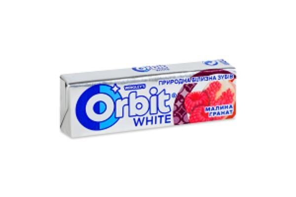 Жевательная резинка Orbit White без сахара Малина-Гранат, 13,6 г