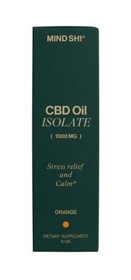 Олія CBD (Канабідіол) Mind Shi Ізолят 1000 мг Апельсин, 10 мл