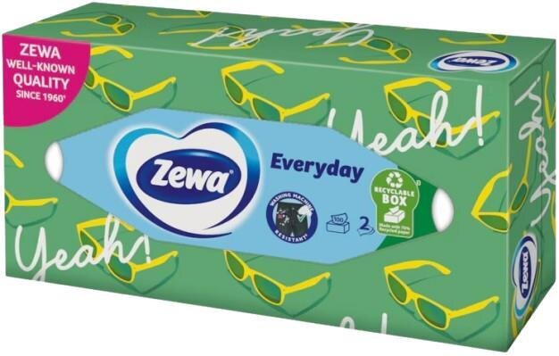 Серветки косметичні Zewa Everyday 2 шари, 100 шт