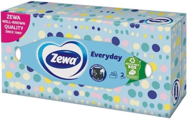 Серветки косметичні Zewa Everyday 2 шари, 100 шт