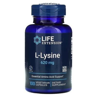 L-Лізин Life Extension L-Lysine капсули по 620 мг №100