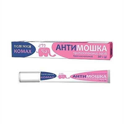 Крем косметичний Антимошка після укусів комах, 20 г