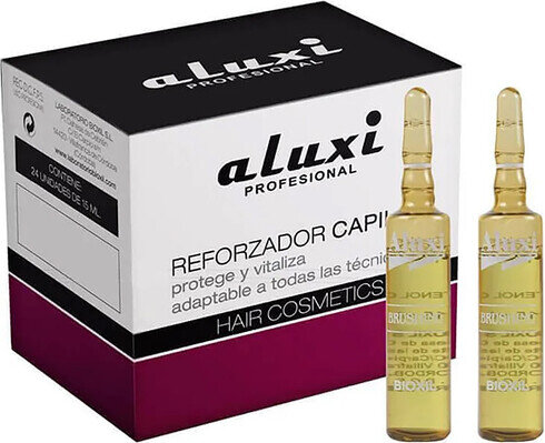 Ампули Aluxi Brushing для волосся, що піддається термічній обробці, 24 шт х 15 мл