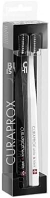 Набір зубних щіток Curaprox White is Black Duo Ultrasoft Ультра-м'які d 0.10 мм, 2 штуки