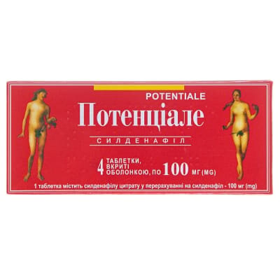 Потенціале таблетки, в/о по 100 мг №4