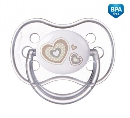 Пустушка силіконова Canpol Babies Newborn baby симетрична 22/581_bei, 6-18 місяців, 1 шт