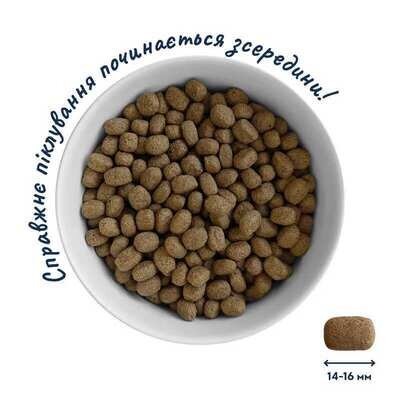 Корм сухий Home Food Healthy skin and shiny coat Здорова шкіра і блиск шерсті для собак середніх порід з індичкою та лососем, 1,6 кг