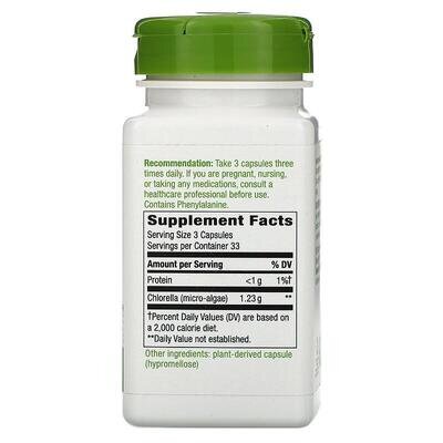 Хлорела Nature's Way Chlorella мікроводорості 1230 мг, 100 капсул