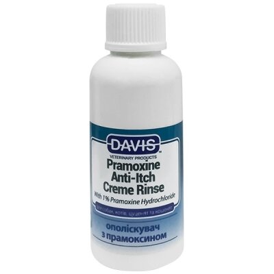 Кондиціонер Davis Pramoxine Anti-Itch Creme Rinse від сверблячки з 1% прамоксин гідрохлоридом для собак та котів, 50 мл