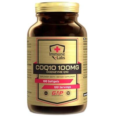 Коензим Q10 Immune Labs Coenzyme Q10 100 мг, 100 м'яких капсул