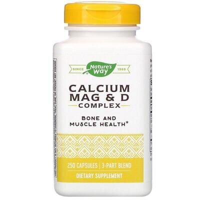 Кальцій Магній & Вітамін D Nature's Way Calcium Mag & D Complex, 250 капсул