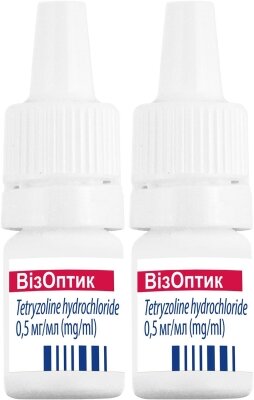 Візоптик краплі оч., р-н 0.5 мг/мл по 5 мл №2 у флак.-крап.