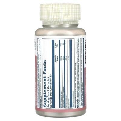Кальцію D-глюкарат Solaray Calcium D-Glucarate 400 мг, 60 капсул