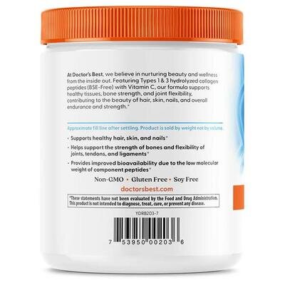 Колаген 1 і 3 типу Doctor's Best Collagen Types 1 & 3 порошок, 200 г