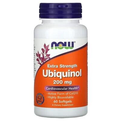 Убіхінол NOW Ubiquinol 200 мг капсули №60