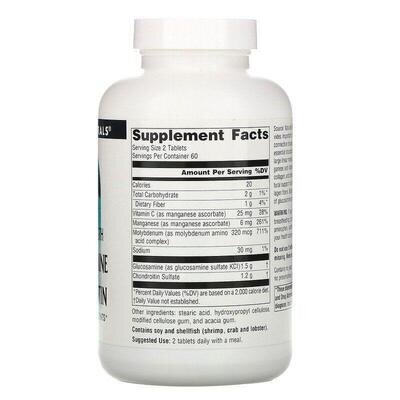 Глюкозамін і хондроїтин Source Naturals Glucosamine Chondroitin, 120 таблеток