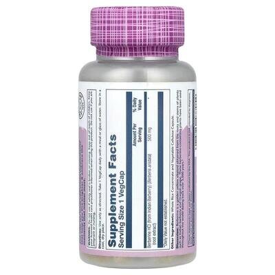 Берберин Solaray Berberine from Indian Barberry 500 мг, 60 веганських капсул