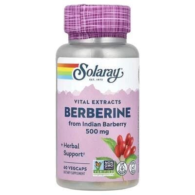 Берберин Solaray Berberine from Indian Barberry 500 мг, 60 веганських капсул