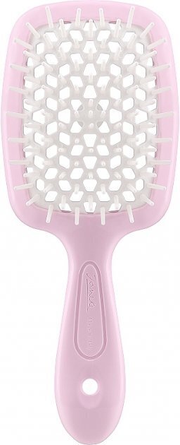 Щітка Janeke Superbrush small для волосся, рожева з білим