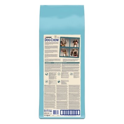 Корм сухий для цуценят великих порід Purina Dog Chow Puppy Large Breed зі смаком індички, 14 кг