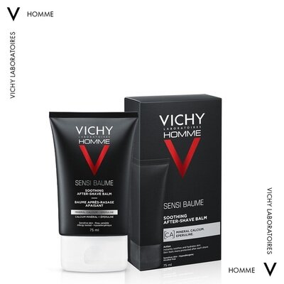 Бальзам Vichy Homme для чутливої шкіри від подразнень після гоління, 75 мл