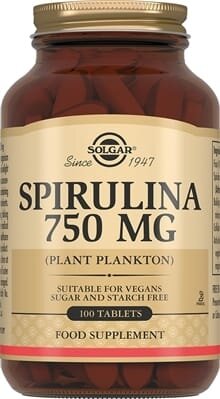 Спіруліна Solgar Spirulina 750 мг таблетки №100