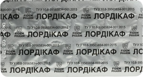 Лордікаф Fidem Pharm льодяники зі смаком м'ята-евкаліпт №16