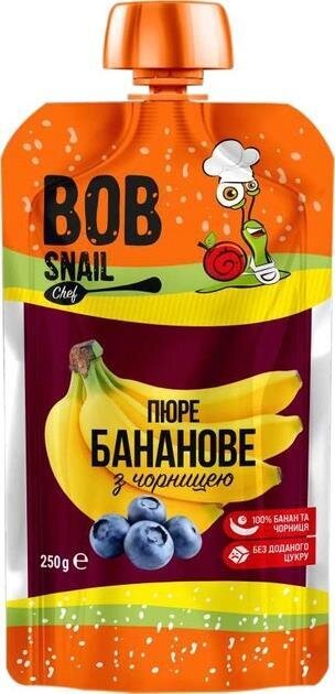 Пюре фруктове Bob Snail Chef бананово-чорничне, 250 г