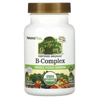 Вітаміни В-комплекс Nature's Plus Sourse of Life Garden B-Complex, 60 капсул