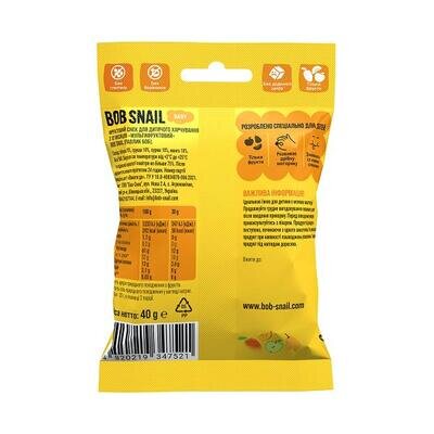 Снек Bob Snail Baby фруктовий для дітей з 12 місяців Мультифруктовий, 40 г