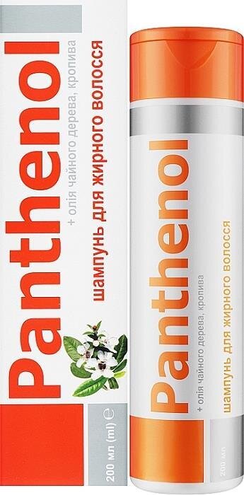 Шампунь Пантенол для жирного волосся, 200 мл