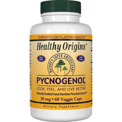 Пікногенол Healthy Origins Pycnogenol 30 мг, 60 капсул