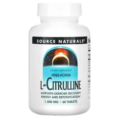 Цитрулін Source Naturals L-Citrulline 1000 мг, 60 таблеток