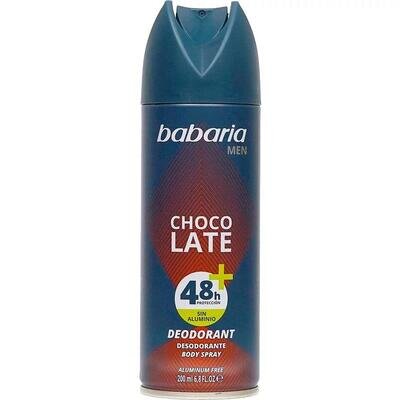 Дезодорант спрей Babaria Men Chocolate 48h для чоловіків, 200 мл