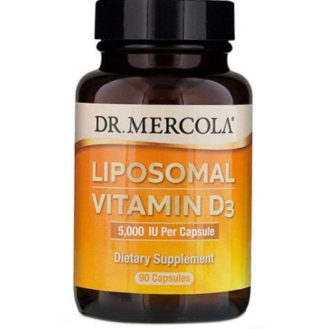 Вітамін D3 Dr. Mercola Liposomal Vitamin D3 5000, 90 капсул