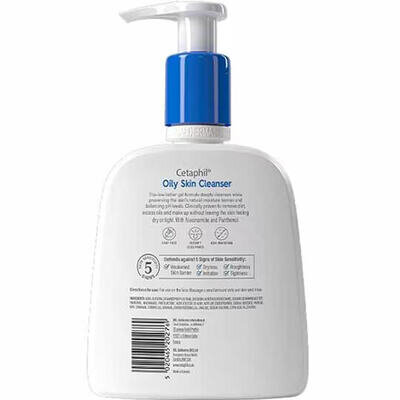 Засіб для обличчя Cetaphil Oily Skin Cleanser для очищення жирної шкіри, 473 мл