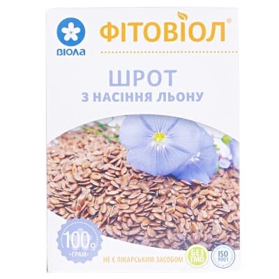 Шрот насіння льону Фітовіол по 100 г у пач.