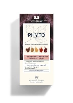 Крем-фарба Phyto Phytocolor, тон 5.5 світлий шатен махаон, 60 мл + 40 мл