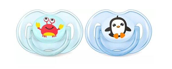 Пустушка силіконова Philips Avent Classic SCF169/35, 0-6 місяців, 2 шт