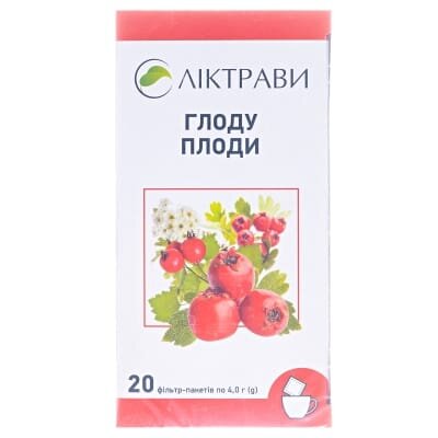 Глоду плоди по 4 г №20 у філ.-пак.