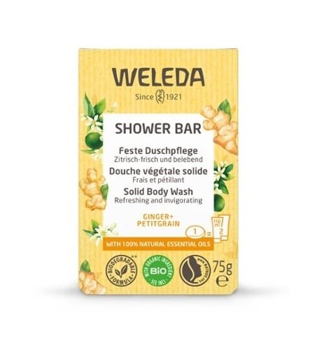 Мило для душу Weleda Твердий арома-бар Імбир та Гіркий апельсин, 75 г