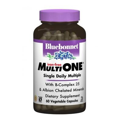 Мультивітаміни без заліза Bluebonnet Nutrition MultiONE капсули №60