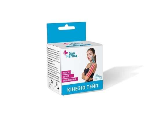 Кінезіо тейп Сан Фарма 5 см х 5 м
