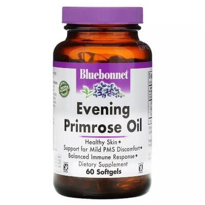 Олія Примули вечірньої Bluebonnet Nutrition Evening Primrose Oil 1300 мг жел. капсули №60