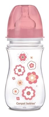 Пляшечка антиколікова Canpol Babies EasyStart Newborn baby 35/217_pin, з широким отвором , 240 мл