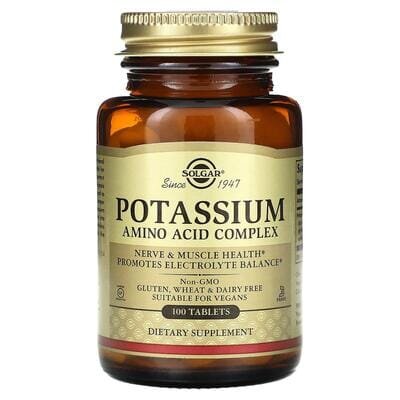 Калій амінокислотний комплекс Solgar Potassium Amino Acid Complex таблетки №100