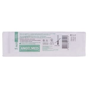 Шприц 5 мл AngelMed 3-х компонентний з двома голками 23G (0,6 мм x 30 мм) і 22G (0,7 мм x 40 мм), 1 штука