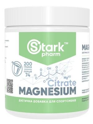 Цитрат магнію Stark Pharm Magnesium Citrate порошок, 200 г