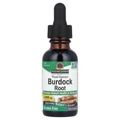 Лопуха корінь Nature's Answer Burdock 1350 мг рідкий екстракт без спирту, 30 мл