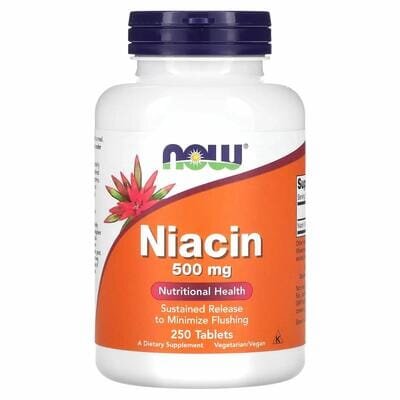 Ніацин NOW Niacin 500 мг таблетки №250